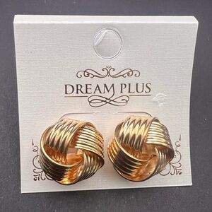 Classic Twisted Gold Earrings
